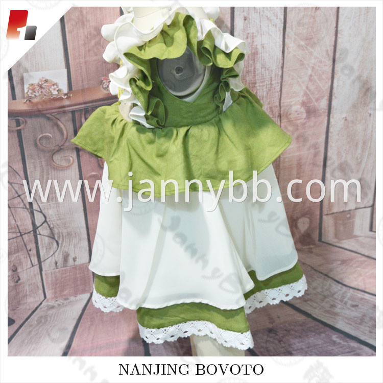 green chiffon dress06